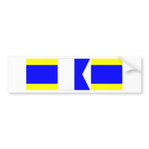 dad nautical flags bumper stickers