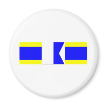 dad nautical flags fridge magnet