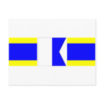dad nautical flags post cards