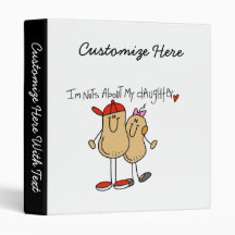 Dad - Nuts About My Daughter T-shirts and Gifts 3 Ring Binder