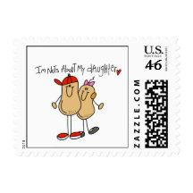 Dad - Nuts About My Daughter T-shirts and Gifts Postage