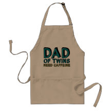 Dad of Twins NEED Caffeine Aprons