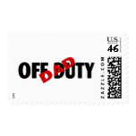 Dad Off Duty Blk Postage
