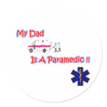 Dad Paramedic Sticker by RealSlogans Dad Paramedic Sticker