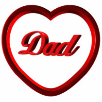 Dad Red Heart Frame photo sculptures by Love_em_Hearts Dad Red Heart Frame photo sculptures