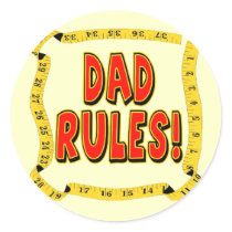 Dad Rules Gifts For Him stickers