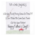 Dad Sayings...Father's Day Poster posters