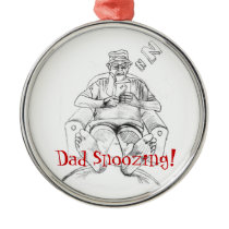 Dad Snoozing ornaments
