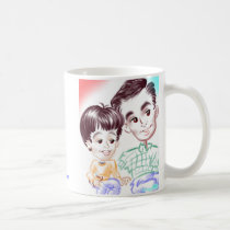 Dad & Son Caricature Mug NYC 12b mugs