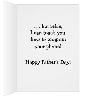 Dad & Son Father's Day Greeting Card