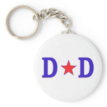 Dad Star Dad Keychains