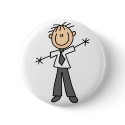 Dad Stick Figure Button
