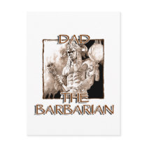 Dad the Barbarian Postcard