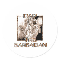 Dad the Barbarian Sticker