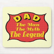 Dad The Legend Fathers Day Gifts Mouse Pad