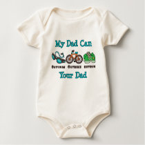 Dad Triathlon Organic Infant Creeper t-shirts by RunnerTeesGifts Dad Triathlon Organic Infant Creeper t-shirts