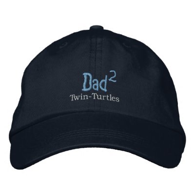 Dad-Turtles Hat (M) Embroidered Baseball Caps by TwinTurtlesOnline