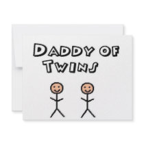 dad twins invitations