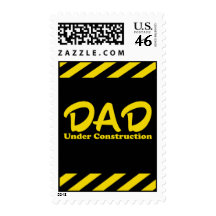 Dad Under Construction Stamp