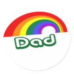 "Dad" with rainbow