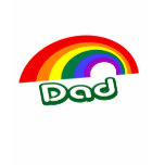 "Dad" with rainbow