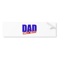 DAD WORLD'S GREATEST BUMPER STICKER