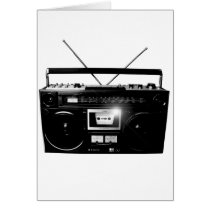 Dadawan Ghettoblaster boombox 1980 Greeting Card