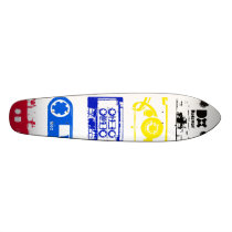 Dadawan K7 tapes vintage colors skate board