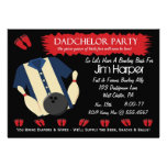 Dadchelor Bowling Party Invitations