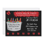 Dadchelor Diaper Keg Party Invitations