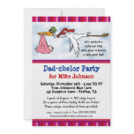 Dadchelor Party - Cute Daddy Shower Invitations
