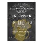 Dadchelor Party Invite in Chalkboard Typography