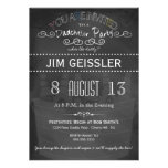Dadchelor Party Invite in Chalkboard Typography