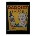 Daddie's sauce vintage advertising poster greeting cards