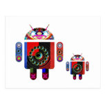 Daddy and Baby Android  -  Art101 by Navin Post Cards