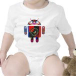 Daddy and Baby Android  -  Art101 by Navin Baby Bodysuits