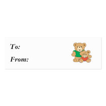 Daddy and Baby Boy Bear Business Cards