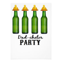 Daddy Baby Shower - Dadchelor Diaper Party Invites