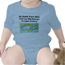 Daddy Can't Wait---Fishing Tshirts