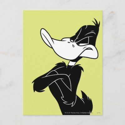 Daddy Duck with Arms Crossed postcards
