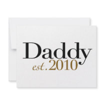 Daddy Est 2010 invitations