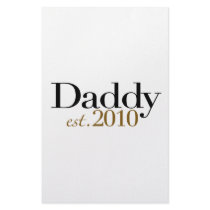 Daddy Est 2010 Personalized Stationery
