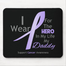 Daddy - Hero in My Life - General Cancer Mousepads