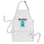 Daddy - I Wear A Teal Ribbon Aprons