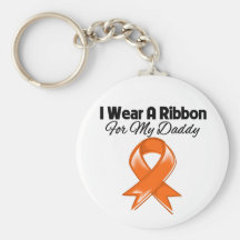 Daddy -I Wear Orange Ribbon Stylish Keychains