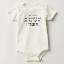 Daddy is Lucky Bodysuit t-shirts by funkymonkeydesigns Daddy is Lucky Bodysuit t-shirts