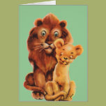 Daddy Lion and Son Cards