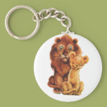 Daddy Lion and Son Keychains