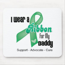 Daddy - Liver Cancer Ribbon Mouse Pads