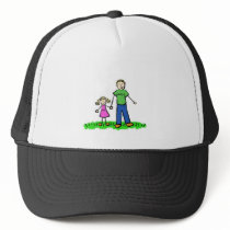 Daddy & Me (Blond) Blank Trucker Hat